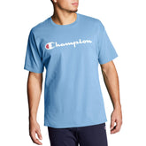 Champion Classic, Everyday Tee, Comfortable Soft Men's T-Shirt (Reg. Or Big & Tall), Swiss Blue